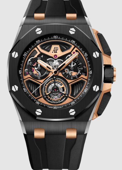 Review 26622CE.OO.D002CA.02 Audemars Piguet Royal Oak Offshore Flying Tourbillon Chronograph Ceramic replica watch